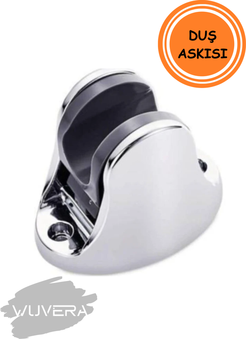 Krom Kaplama Mafsallı Duş Başlığı Tutacağı Dayanıklı Askı