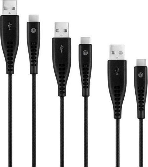 Mojue Usb-C 3’lü Şarj Kablosuz Seti Ekstra Dayanıklı Usb-A Usb-C 2A (Mojue By Ttec)  120/200/300CM