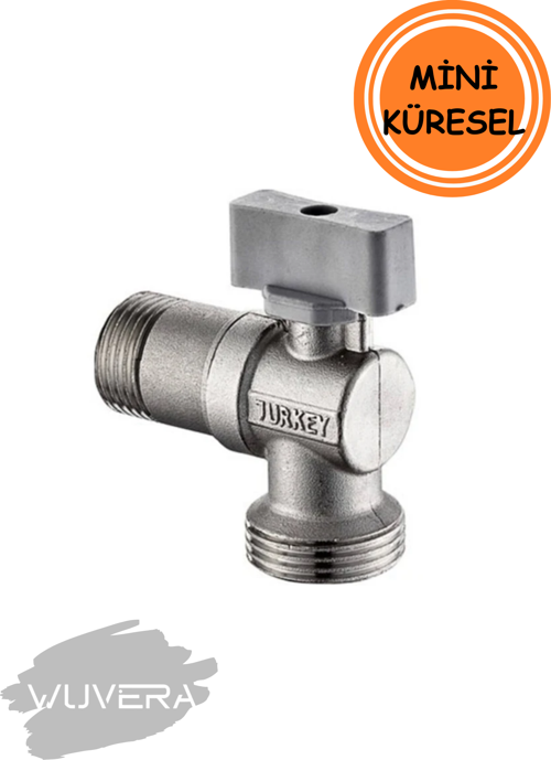Mini Küresel Aç-Kapa Çamaşır ve Bulaşık Makinesi Musluğu – Pratik ve Dayanıklı Su Kontrol Çözümü