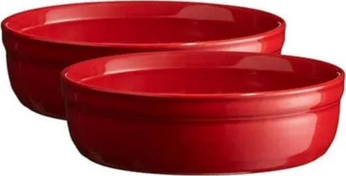 Fırın Kabı Creme Brulee 2li Set Kırmızı Burgundy