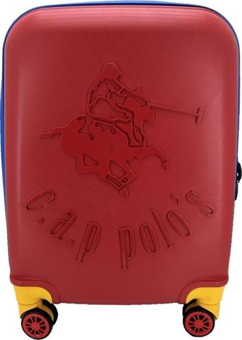 Cap Polo's Polipropilen Büyük Boy Valiz Kırmızı