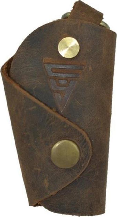 Hakiki Deri Avuç İçi Anahtarlık Crazy Kahve