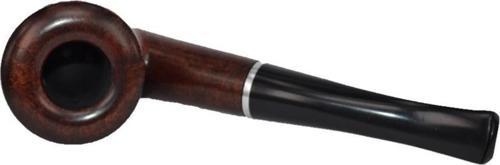 Üç Yıldız Freehand 9 mm Filtreli Ebonit Saplı Pipo