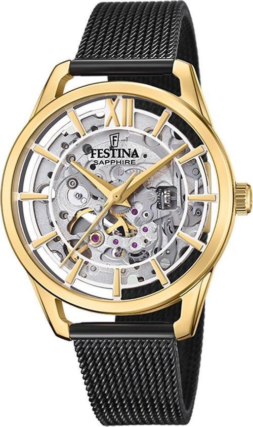 F20629/2 Automatic Skeleton Sapphire Kadın Kol Saati