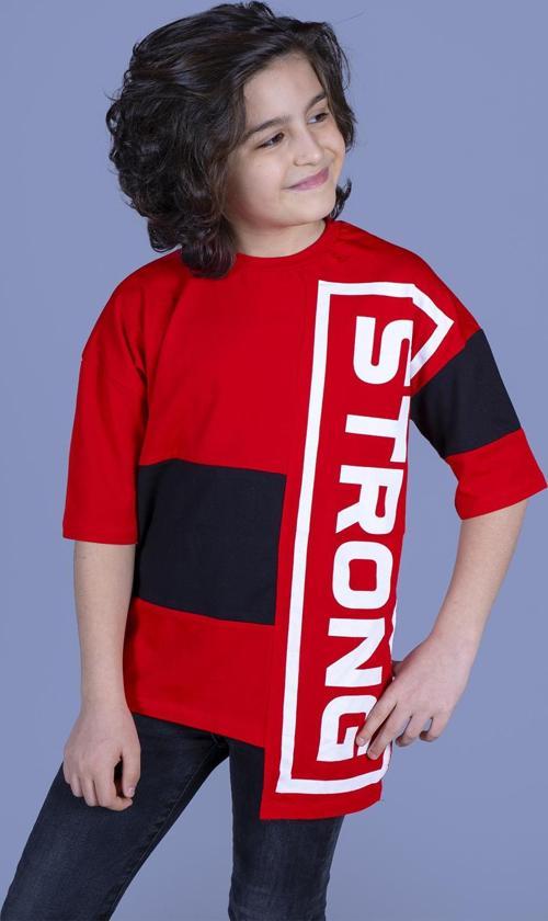 Toontoy Erkek Çocuk Garnili Strong Baskılı Tişört