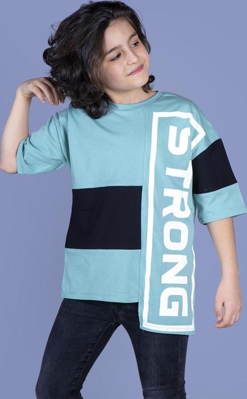 Toontoy Erkek Çocuk Garnili Strong Baskılı Tişört