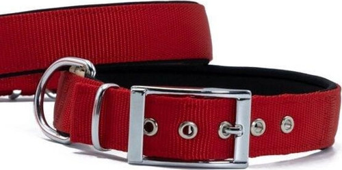 Elit Dokuma Köpek Boyun Tasması Medium Kırmızı 3x42-50 Cm - Petshopundan