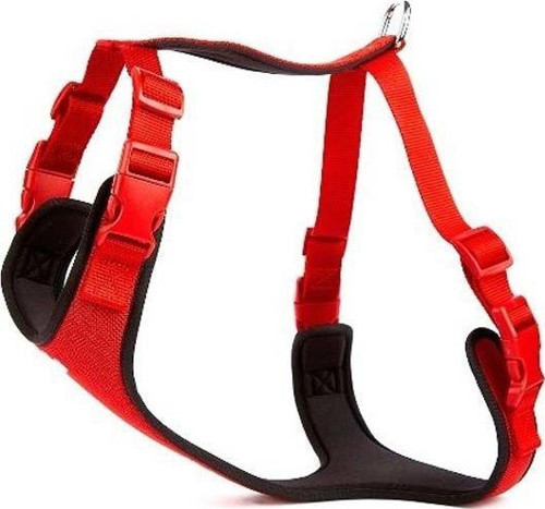 Havalı Dokuma Köpek Göğüs Tasması Small Kırmızı 1.5x40-50 Cm - Petshopundan