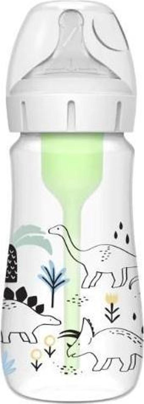 Dr. Browns Geniş Ağız Anti-Kolik PP Biberon 270 ml  Dinozor Desenli