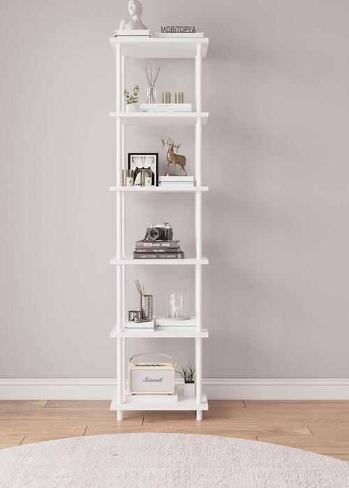 Çevir Kur 45 Cm Beyaz Kitaplık Bd 45*177*29 Cm