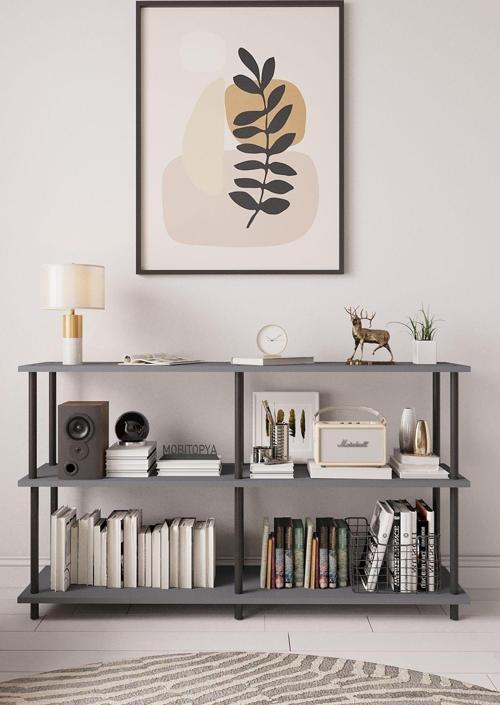 Çevir Kur Antrasit 150 Cm Raflı Konsol 150*75*29 Cm