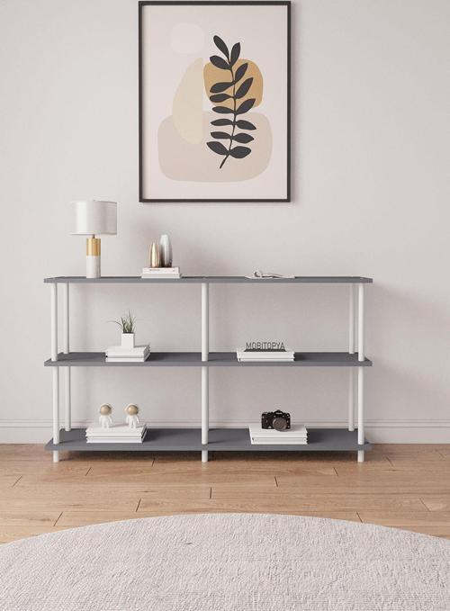 Çevir Kur Antrasit Bd 150 Cm Raflı Konsol 150*75*29 Cm