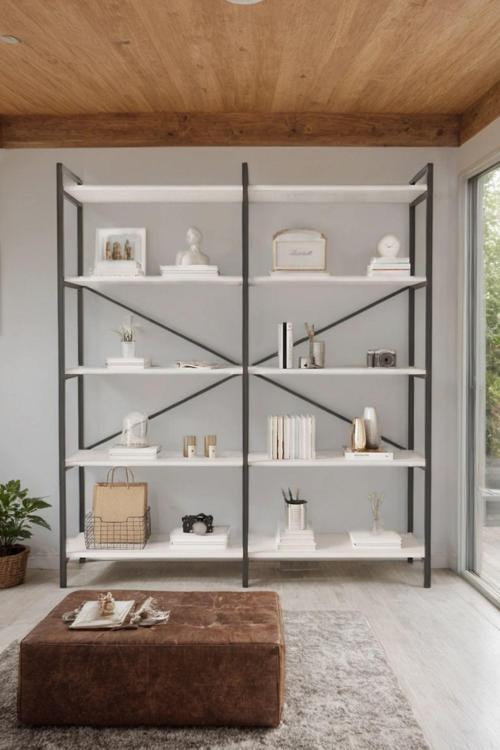 Nilamu Beyaz 150 Cm Kitaplık / Organizer / Ofis / Ev / 5 Raflı Kitaplık/ 150*170*34