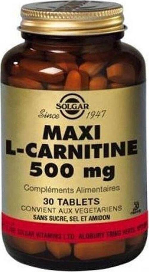 Maxi L-carnitine 500 Mg 30 Tablet
