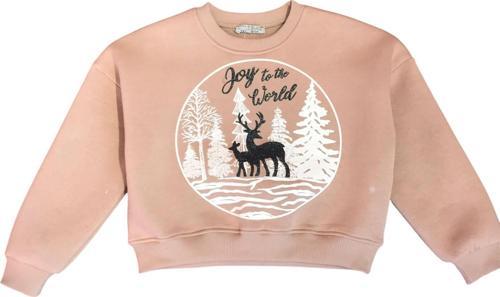 Kız Çocuk Kış Temalı Sweatshirt