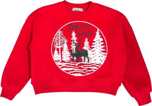 Kız Çocuk Kış Temalı Sweatshirt