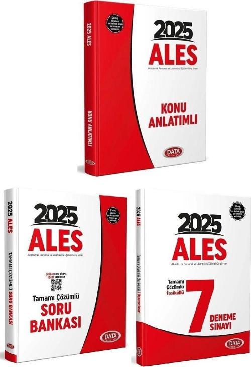 Data 2025 ALES Konu + Soru Bankası + 7 Deneme 3 lü Set Data Yayınları