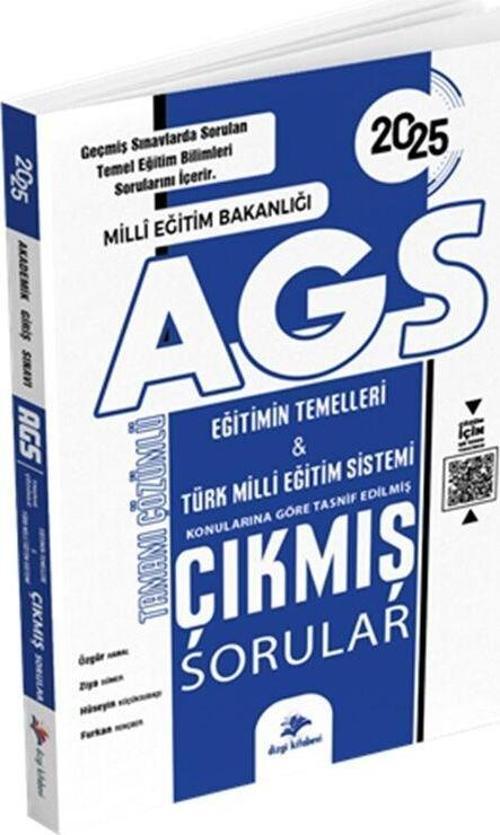Dizgi Kitap 2025 MEB AGS Tamamı Video Çözümlü Eğitimin Temelleri Türk Milli Çıkmış Sorular