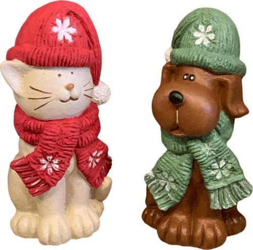 İkili Kedi Köpek Biblo Hf443-1
