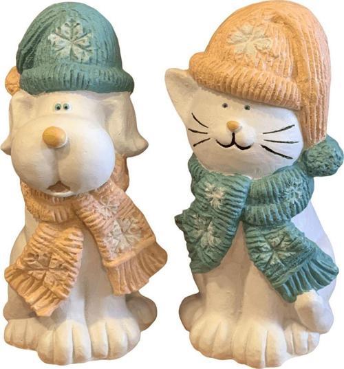 İkili Kedi Köpek Biblo Hf443-2