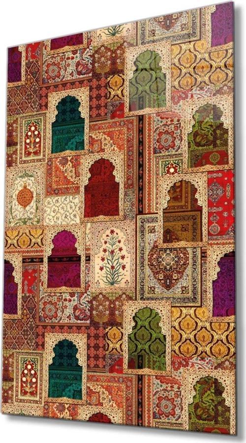 Dini Islami Motif Cam Tablo Ev Ve Ofis Duvar Dekoru Hediyelik Büyük Tablo Cam