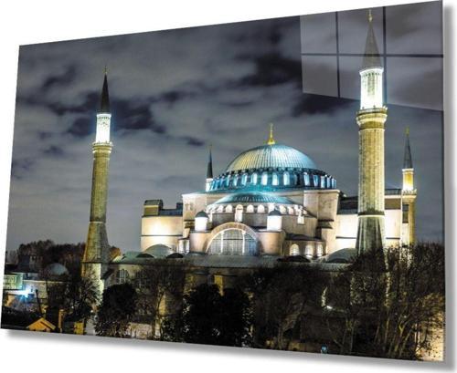 Istanbul Cami Manzara 4Mm Dayanıklı Cam Tablo Temperli Cam