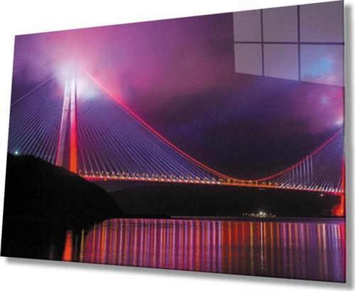 Istanbul Boğazı Manzara 4Mm Dayanıklı Cam Tablo Temperli Cam