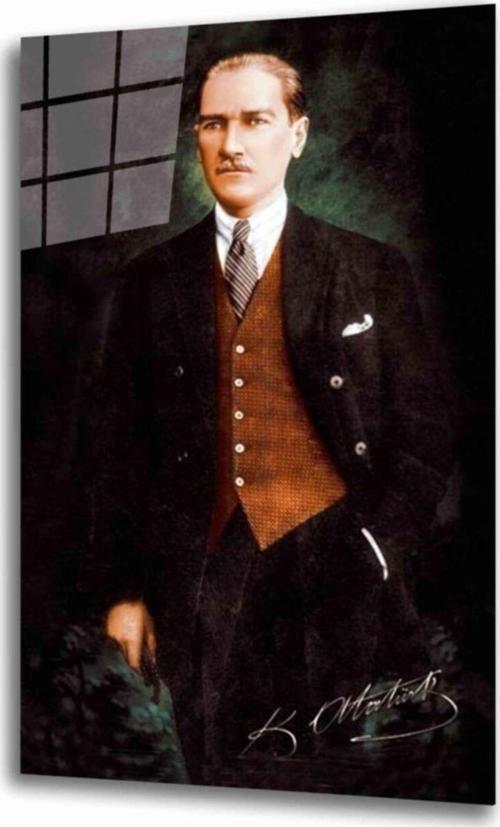 Atatürk Cam Tablo 4 Mm Dayanıklı Temperli Cam