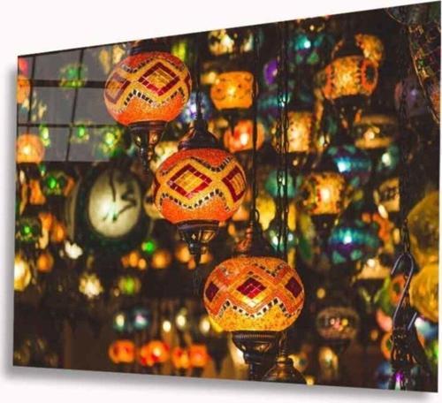 Motifli Lamba Cam Tablo 4Mm Dayanıklı Temperli Cam