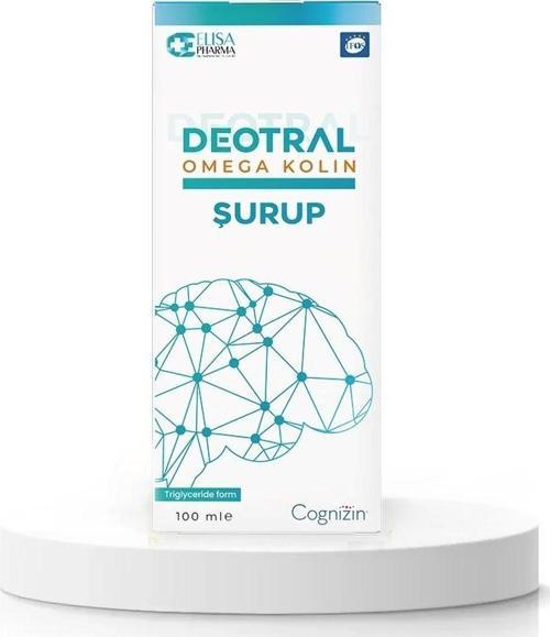 Omega Kolin Şurup 100 ml, Sitikolin, EPA, DHA, Omega-3, B6, B12 İçeren Balık Yağı