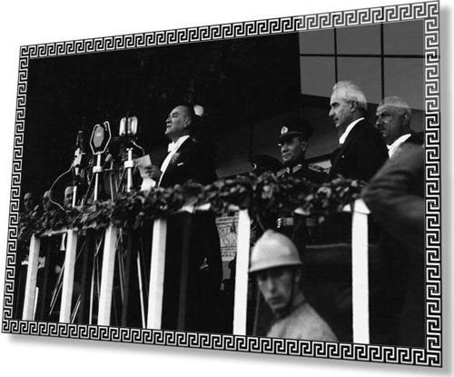 Atatürk Cam Tablo 4Mm Dayanıklı Temperli Cam, Atatürk Glass Wall Art