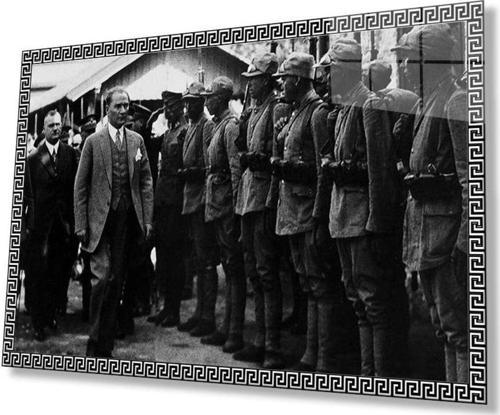 Atatürk Cam Tablo 4Mm Dayanıklı Temperli Cam, Atatürk Glass Wall Art