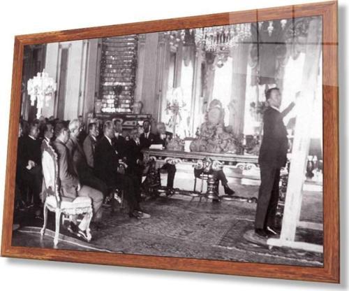 Atatürk Cam Tablo 4Mm Dayanıklı Temperli Cam, Atatürk Glass Wall Art