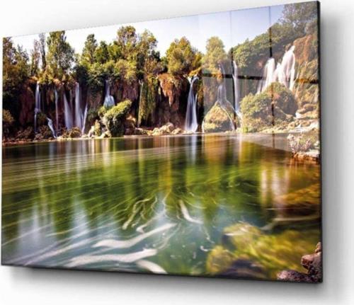 Doğa Manzara Cam Tablo 4Mm Dayanıklı Temperli Cam
