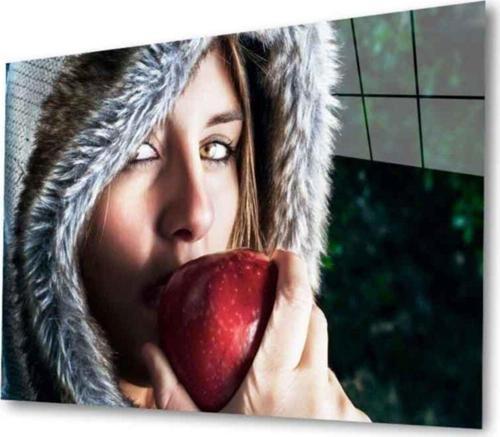 Meyveler Cam Tablo 4Mm Dayanıklı Temperli Cam