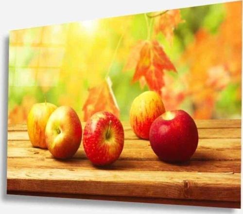 Meyveler Cam Tablo 4Mm Dayanıklı Temperli Cam