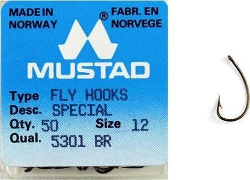5301 Br Fly Hooks No:12 50  Pcs