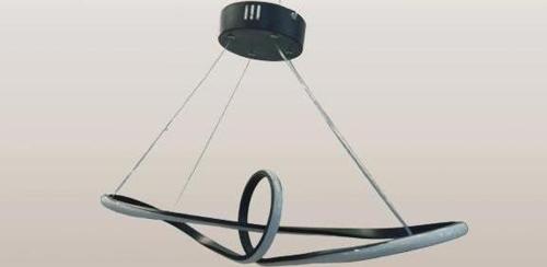 Çemberli Papyon Sarkıt Led Avize SİYAH Kasa Üç Renk 6500k/4000k/3000k (Beyaz Ilık/Beyaz/Sarı (Gü