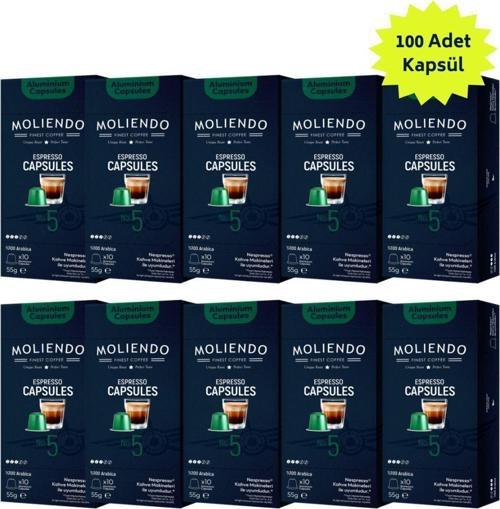 Alüminyum Kapsül Kahve No:5 Avantaj Paketi (100 Adet Nespresso Uyumlu Alüminyum Kapsül Kahve)