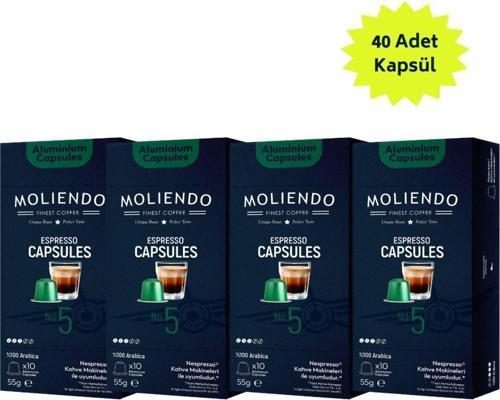 Alüminyum Kapsül Kahve No:5 Avantaj Paketi (40 Adet Nespresso Uyumlu Alüminyum Kapsül Kahve)