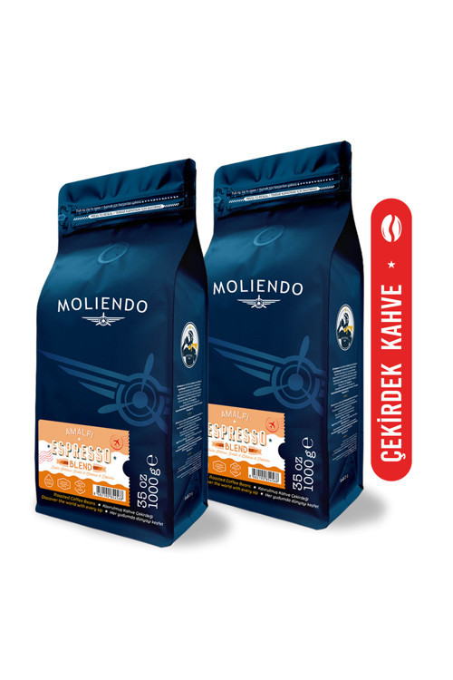 Amalfi Espresso Blend Kahve Avantaj Paketi (Çekirdek Kahve) 2*1000 g