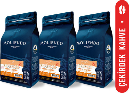 Amalfi Espresso Blend Kahve Avantaj Paketi (Çekirdek Kahve) 3*250 g