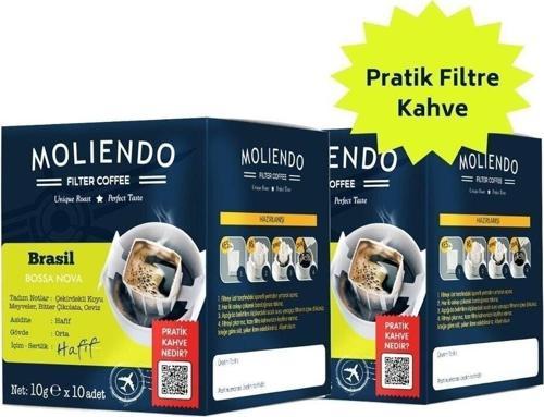 Brasil Bossa Nova Pratik Filtre Kahve Avantaj Paketi 2*10 Toplam 20 Adet