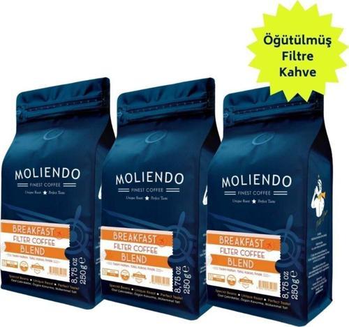 Breakfast Blend Filtre Kahve Avantaj Paketi (Öğütülmüş Filtre Kahve) 3*250 g