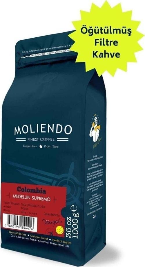 Colombia Medellin Supremo Yöresel Kahve (Öğütülmüş Filtre Kahve) 1000 g
