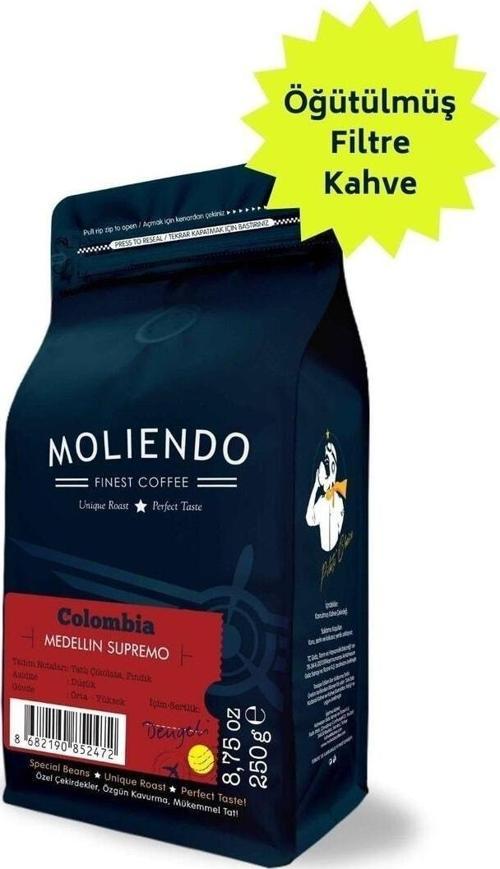 Colombia Medellin Supremo Yöresel Kahve (Öğütülmüş Filtre Kahve) 250 g