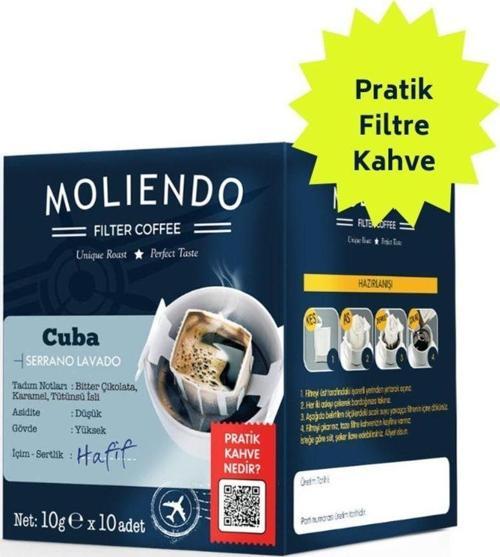 Cuba Serrano Lavado Pratik Filtre Kahve 10x10 g