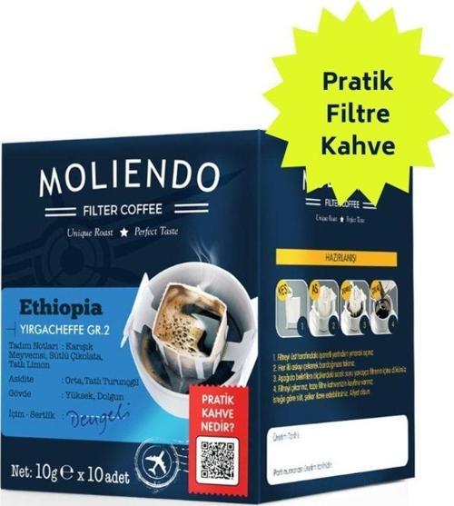 Ethiopia Yirgacheffe Pratik Filtre Kahve 10x10 g
