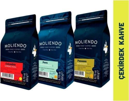 Güney Amerika Kahveleri Avantaj Paketi (Çekirdek Kahve) 3*250 g