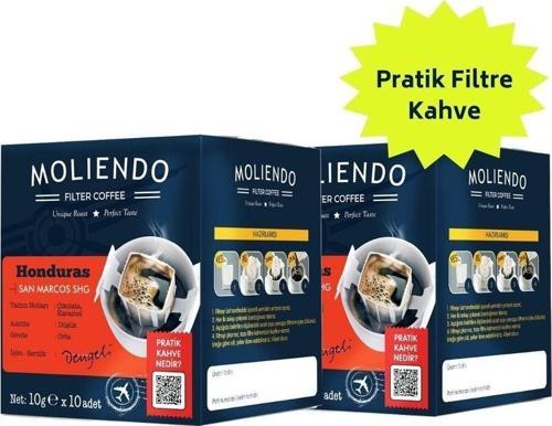 Honduras San Marcos Shg Pratik Filtre Kahve Avantaj Paketi 2*10 Toplam 20 Adet